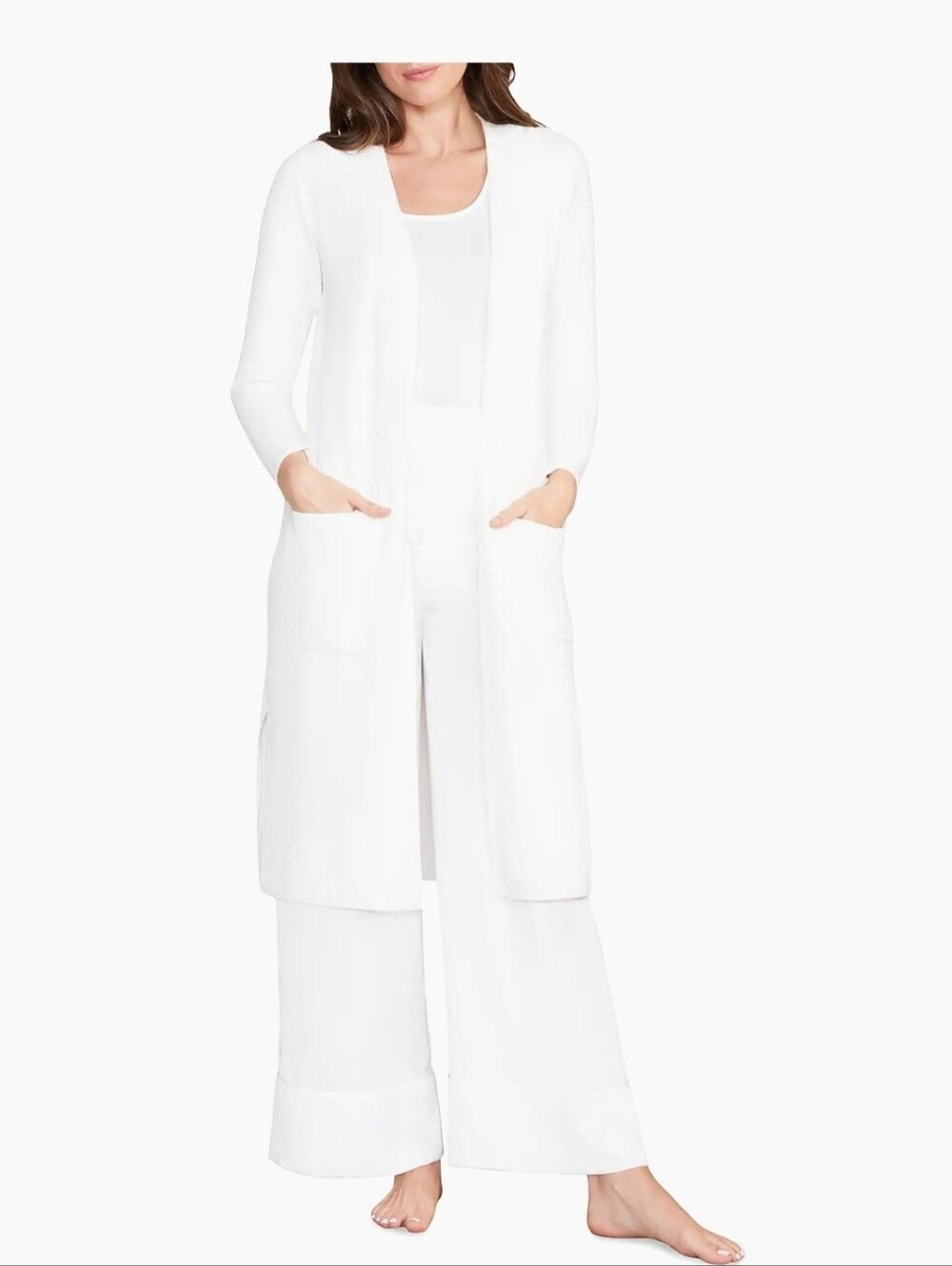 Bear Foot Dreams Long Open-Front  Duster Cardigan  NWT  Retail $145